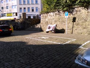 Motorradparkplätze Minden - Marienstrasse