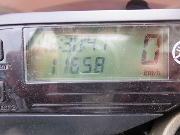 Aktueller Kilometerstand der Yamaha: 16.658 km