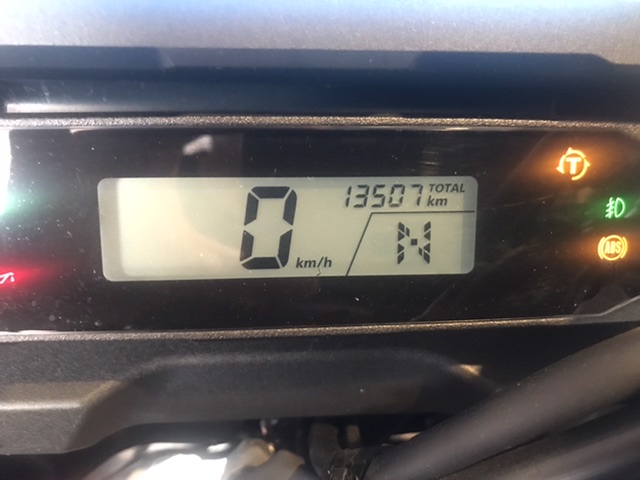 Kilometerstand BMW R1200GS Juli 2020<br />292.285 km