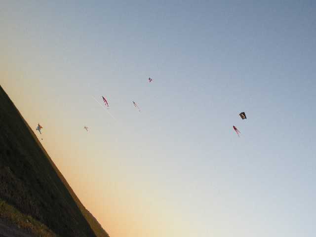 Drachenflug am Kanal