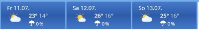 Wetter sieht gut bis perfekt aus ! ;-)